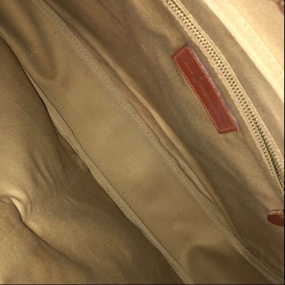 MRALPH LAUREN Tartan Plaid Brown Green Crossbody Messenger Laptop Carry-On Bag - Picture 9 of 17